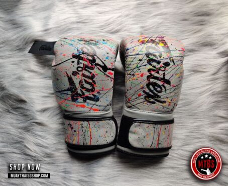 Limited Edition Fairtex Muay Thai Boxing Gloves - Painter Design - Image 3