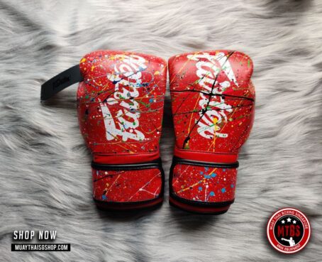 Limited Edition Fairtex Muay Thai Boxing Gloves - Painter Design - Image 2